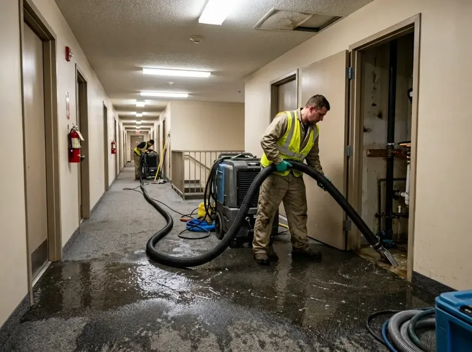 multi-unit-apartment-hallway-f-005 — frequently asked questions, Emergency Burst Pipe Water Extraction & Removal in Iowa Col…